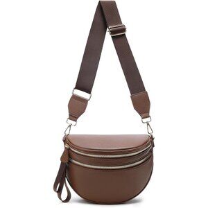 Elegant Women's Crossbody Fanny Pack - Trendy, Anti-Theft Design in Coffee